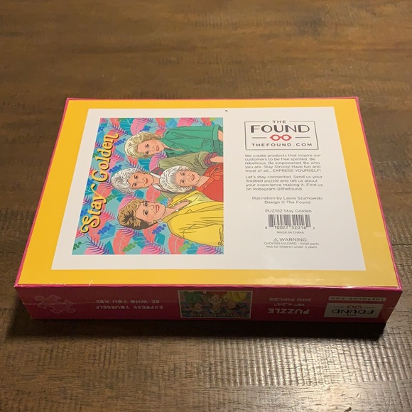 Golden Girls 500 Piece Puzzle Stay Golden Betty White Assemble into Picture Wall - Picture 4 of 5